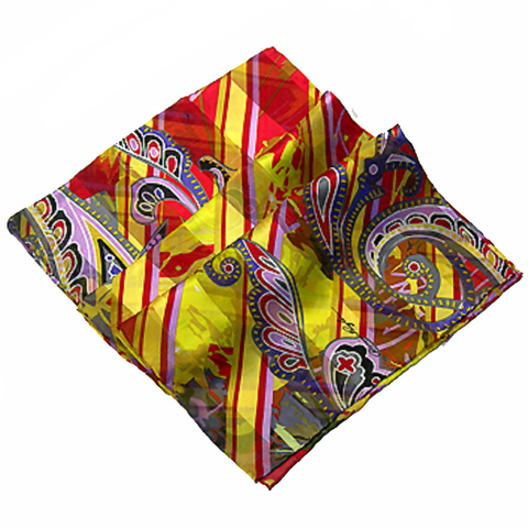 Upbeat Diagonals Silk Scarf