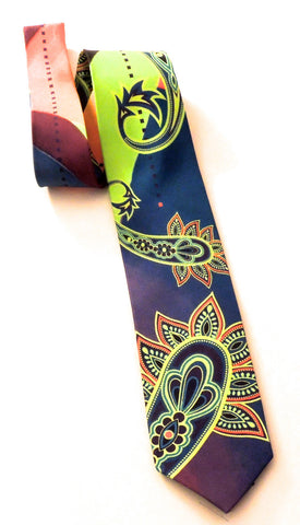 Pangborn Sonora Lime Paisley Silk Tie
