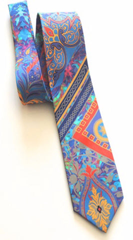 Pangborn Rendezvous in Blue Silk Tie