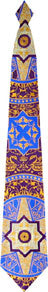 Kaleidoscope woven tie