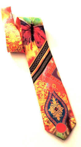 Pangborn Rendezvous in Red Silk Tie
