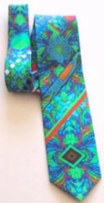 Pangborn Excursion Aqua Silk Tie