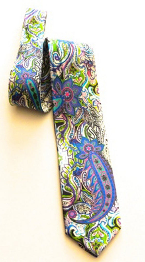 Pangborn Regal Purple Green Silk Tie