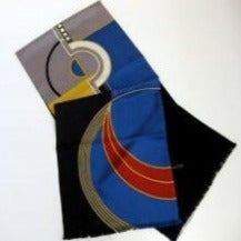 Blue and Silver Lined Scarf – Pangborn Design Ties