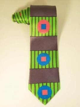 Pangborn Longitude Silk Tie in lime