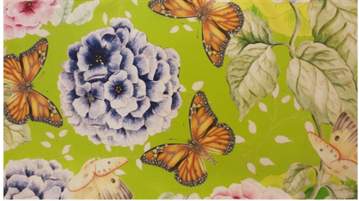 Silk Butterfly Print Scarf Red - Erin Knitwear