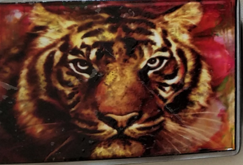 Pangborn Tiger Art on Belt Buckle