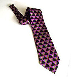 Pangborn Olive Martini Necktie in purple and black