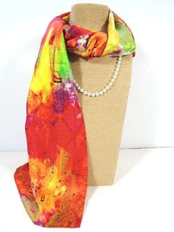 Pangborn Over the Rainbow XL Oblong Silk Scarf