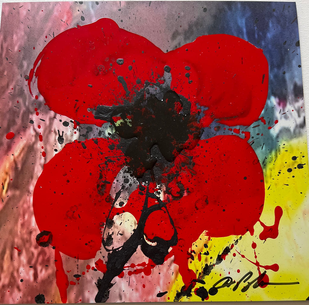 Red Poppy Circle of Love