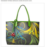 Swirls on Black Tote Bag, Silk Scarf and Face Mask Set