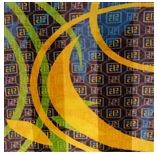 Swirls on Black Tote Bag, Silk Scarf and Face Mask Set