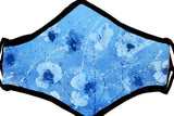 Blue Poppies Mask - Pacific Silk Tie