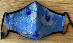 Blue Poppies Face Mask