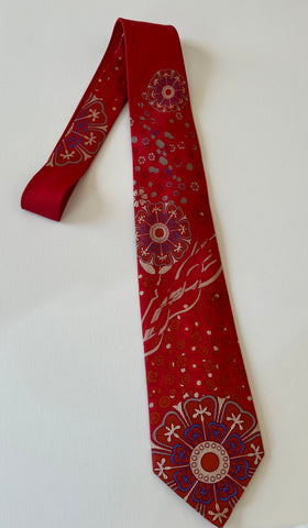 Pangborn Fascination woven tie in red