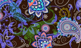 Paisley on Black Face Mask