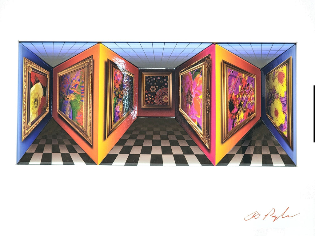 Art in Motion (AIM) Pangborn Floral Art in 3 Dimensions with white border