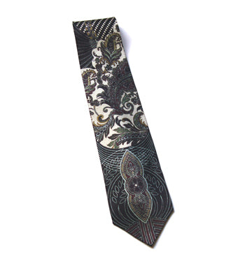Pangborn Black and Light Gray Vintage tie