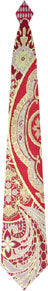 Renaissance woven tie in red