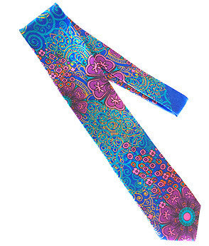 Pangborn Fascination Silk Tie in purple, blue