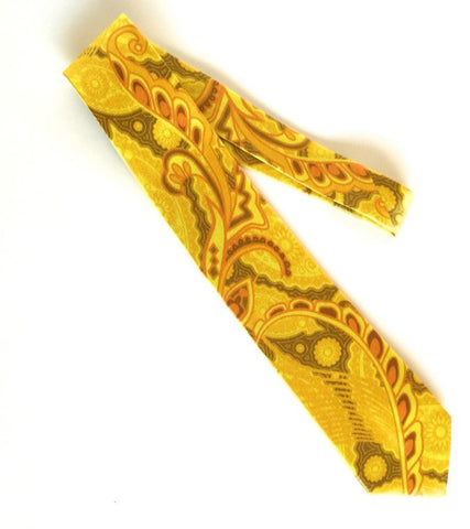 Pangborn Profusion Silk Tie in yellow, gold
