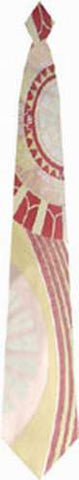 Pangborn Roman Holiday Woven Tie in Red and taupe