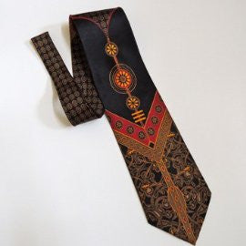 Pangborn Balanced Vintage Tie in navy, red