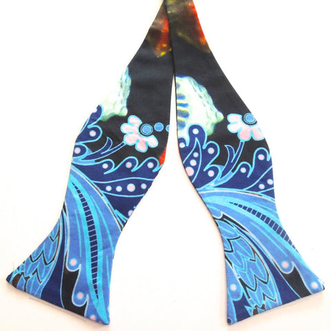 Pangborn Moondance Blue Silk Bow Tie