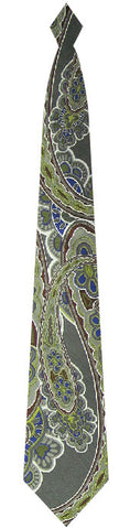 Pangborn Cascades Woven Tie in gray-green