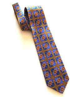 Pangborn Cigar Theme Necktie in blue
