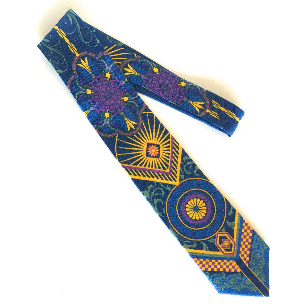 Pangborn Enterprising Silk Tie in blue