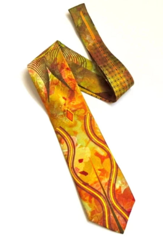 Pangborn Golden Vibes Silk Tie