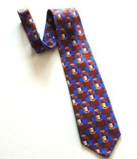 Pangborn Wine Theme tie in blue and red