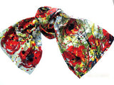 Painted Poppies XL Oblong Silk Scarf