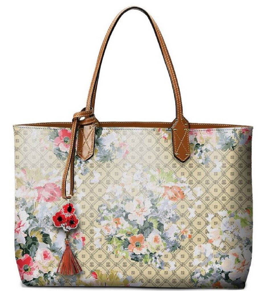 Pangborn Handbag - Pastel Floral on Cream