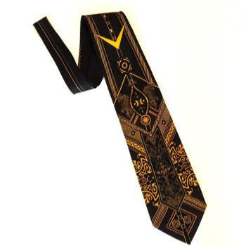 Pangborn Black and Gold Vintage Tie